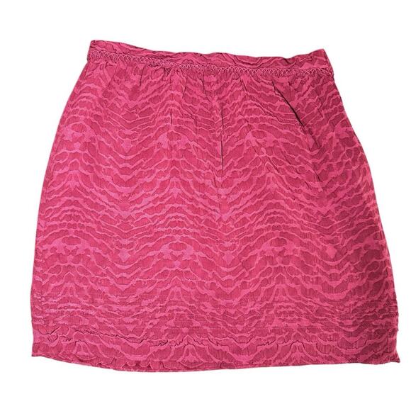 NAF NAF Vintage Red Mini Skirt Women’s EUR Size 36 Animal Print - Picture 1 of 5